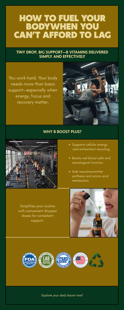 B Boost Plus B-12 Drops 2oz - B12 Drops Vegan Friendly