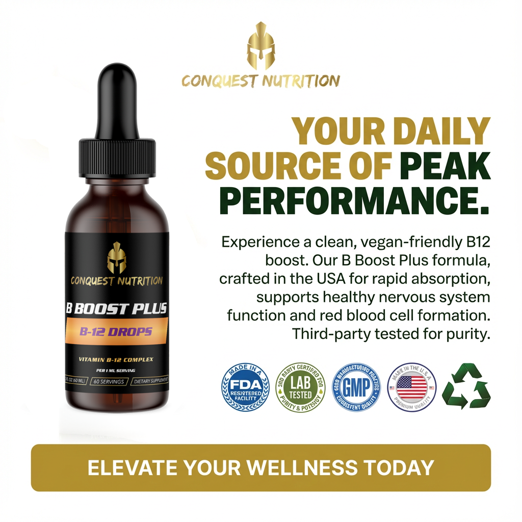 B Boost Plus B-12 Drops 2oz - B12 Drops Vegan Friendly