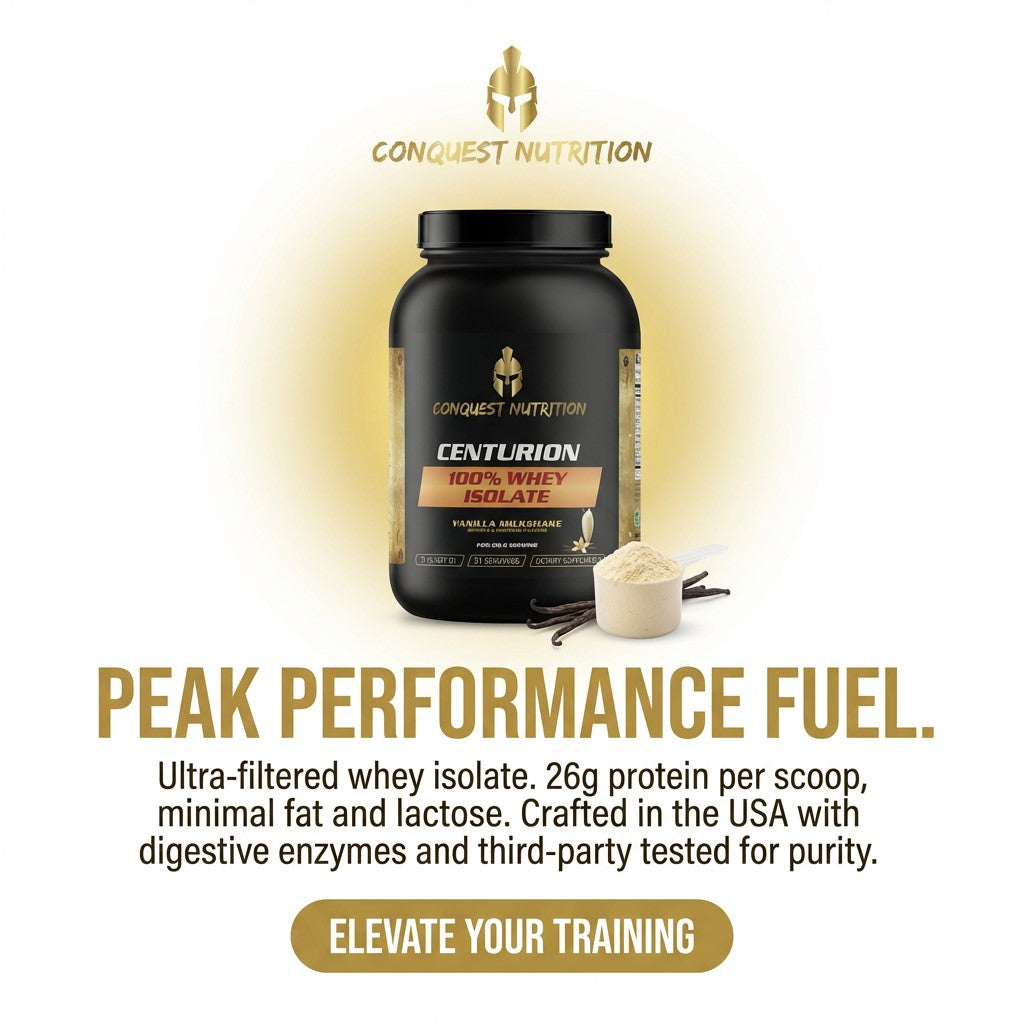 Centurion 100% Whey Isolate Vanilla Milkshake Flavor - 2lb Protein Powder