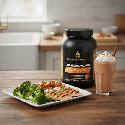 Conquistador Whey Protein Cinnamon Swirl Flavor 2lb - Delicious Protein Boost