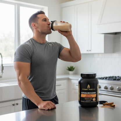 Conquistador Whey Protein Cinnamon Swirl Flavor 2lb - Delicious Protein Boost