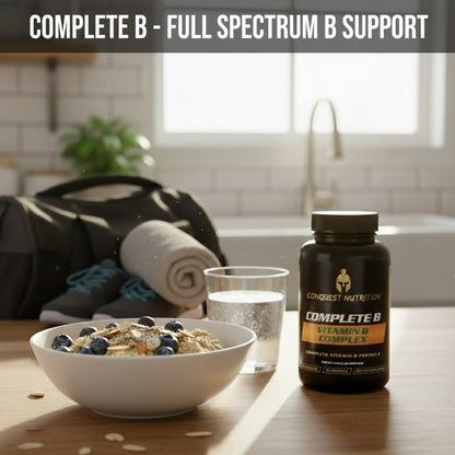 Complete B Vitamin Complex Capsules - 60 Veggie Capsules for Optimal Health