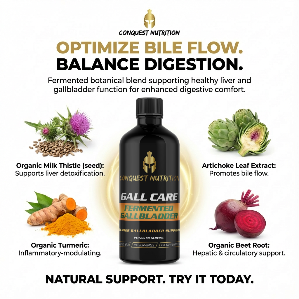 Gall Care Fermented Gallbladder Support 8 fl oz - Vegan Friendly Supplement