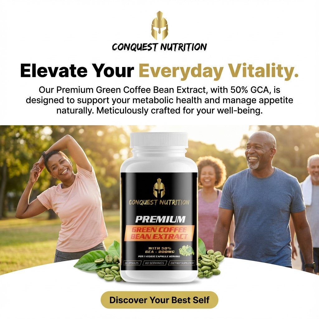 Premium Green Coffee Bean Extract 800mg - 60 Veggie Capsules with 50% GCA