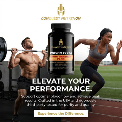 Power Flow Nitric Booster Plus - 60 Veggie Capsules for Enhanced Performance