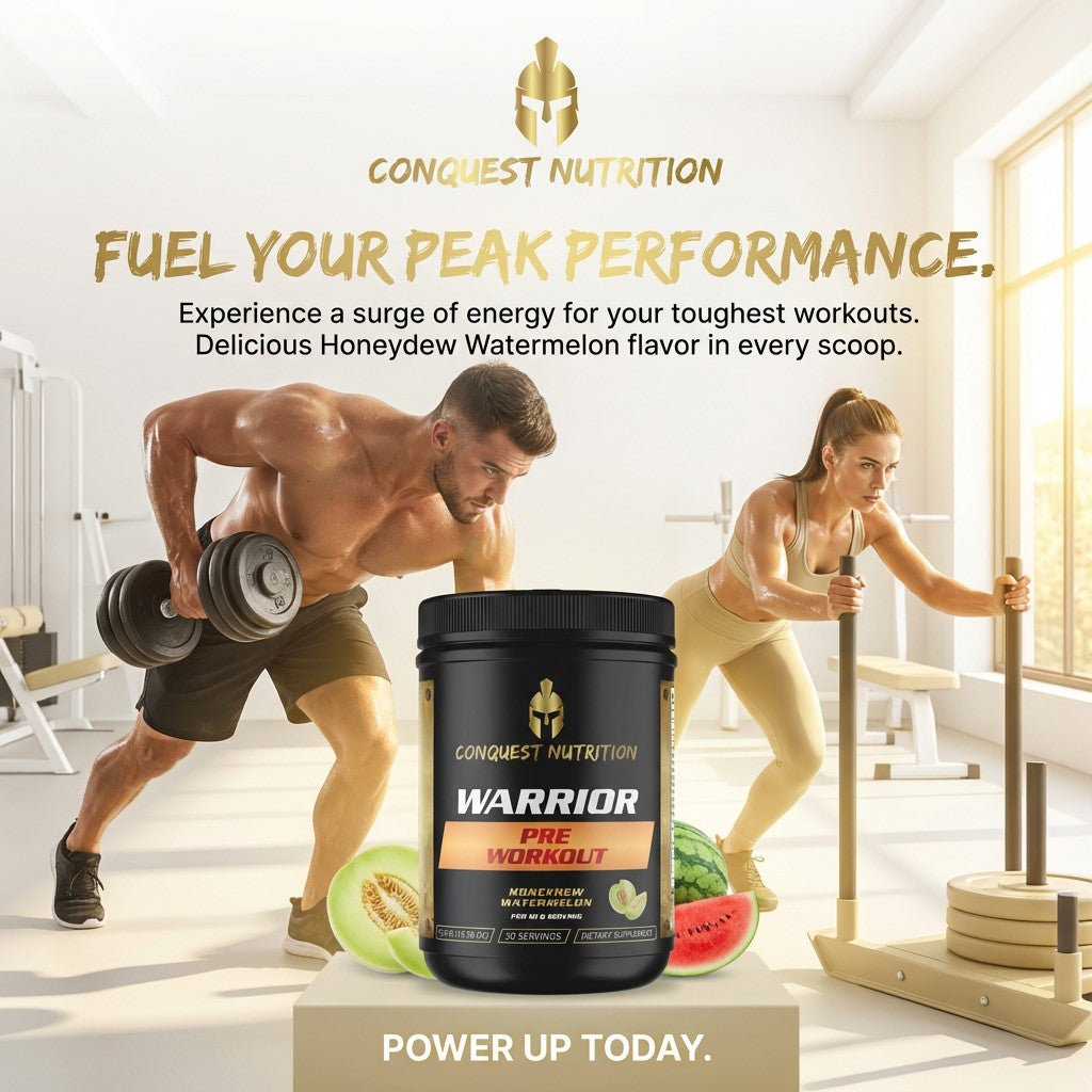 Warrior Pre-Workout Honeydew Watermelon Flavor - 30 Servings for Enhanced Energy and Performance