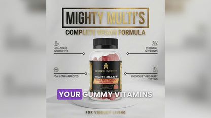 Mighty Multi's Complete Adult Multivitamin Gummies - 60 Vegan Adult Multivitamin Gummies