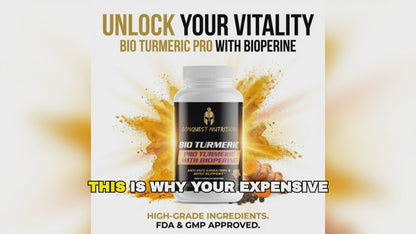 Bio Turmeric Pro with BioPerine - 60 Veggie Capsules for Enhanced Absorption
