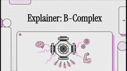 Complete B Vitamin Complex Capsules - 60 Veggie Capsules for Optimal Health