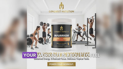 Warrior Pre-Workout Tropical Sunrise Flavor - 30 Servings for Ultimate Energy Boost