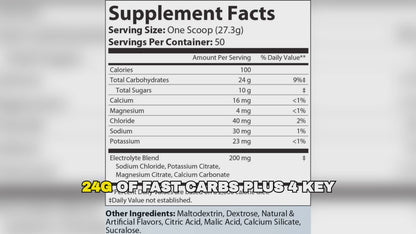 No Sweat Recovery Carb + Electrolyte Summer Punch Flavor 3lbs - Ultimate Hydration and Energy Reload