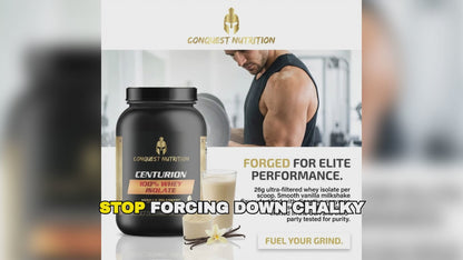 Centurion 100% Whey Isolate Vanilla Milkshake Flavor - 2lb Protein Powder