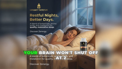 Zenergy Optimal Sleep Formula - 60 Veggie Capsules for Restful Nights