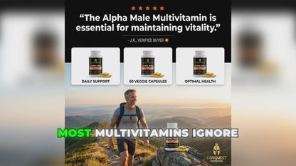 Alpha Male Multivitamin Plus - 60 Veggie Capsules for Optimal Health
