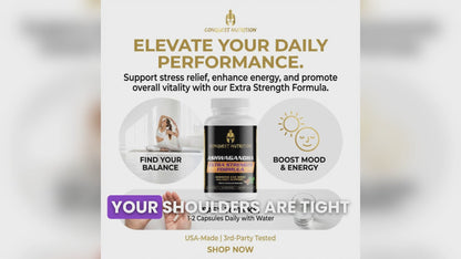 Ashwagandha Extra Strength Formula - 60 Veggie Capsules for Enhanced Wellness