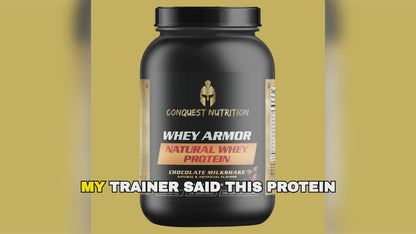 Whey Armor Natural Protein Chocolate Milkshake Flavor with Stevia - 2lb Pack