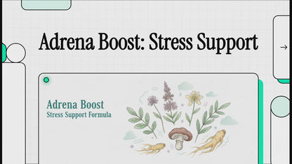 Adrena Boost Adrenal Support Complex - 60 Veggie Capsules for Energy and Wellness