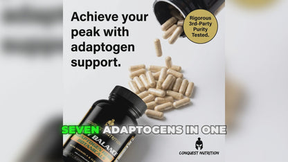 Body Balance Adaptogen Herb Botanicals - 90 Veggie Capsules for Optimal Wellness