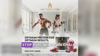 Whey Armor 100% Isolate Protein Berry Flavor 1lb - Premium Quality Protein Supplement