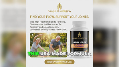 Vital Flex Platinum Turmeric Joint Support Plus Capsules - 60 Veggie Capsules