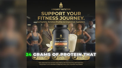 Conquistador Whey Protein Vanilla Milkshake Flavor 2lb - Premium Protein Supplement