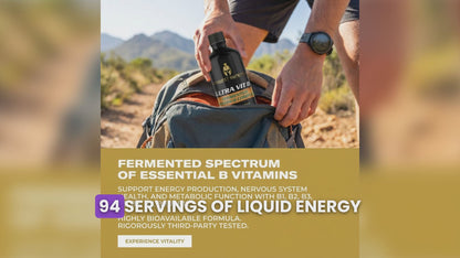 Ultra Vit B Fermented Vitamin B Complex 8 fl oz - 94 Vegan Friendly Servings