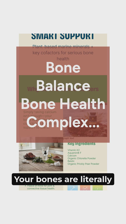 Bone Balance Bone Health Complex - 90 Veggie Capsules for Optimal Bone Support
