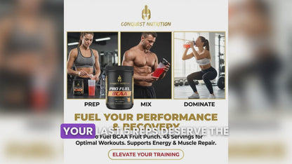 Pro Fuel BCAA Fruit Punch Flavor - 45 Servings for Optimal Performance