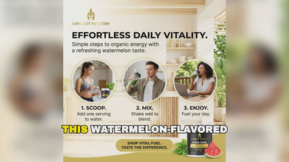 Vital Fuel Organic Super Greens Watermelon Flavor - 30 Servings