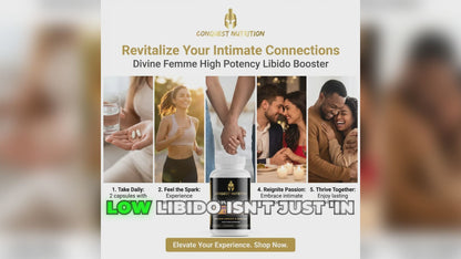Divine Femme High Potency Libido Booster Capsules - 60 Veggie Capsules