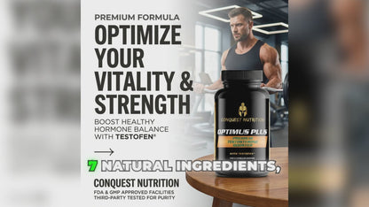Optimus Plus Premium Testosterone with Testofen - 90 Veggie Capsules