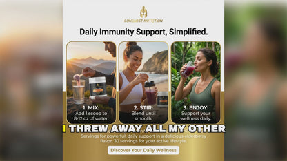Vital Fuel Elderberry Immunity with Zinc & Vitamin C - Boost Your Immunity with 30 Servings