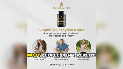 Thyro Balance Pro Advanced Thyroid Hormone Support - 90 Veggie Capsules for Optimal Wellness