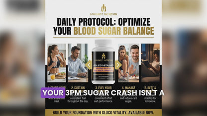 Gluco Vitality Blood Sugar Balance Complex - 60 Veggie Capsules for Healthy Glucose Levels