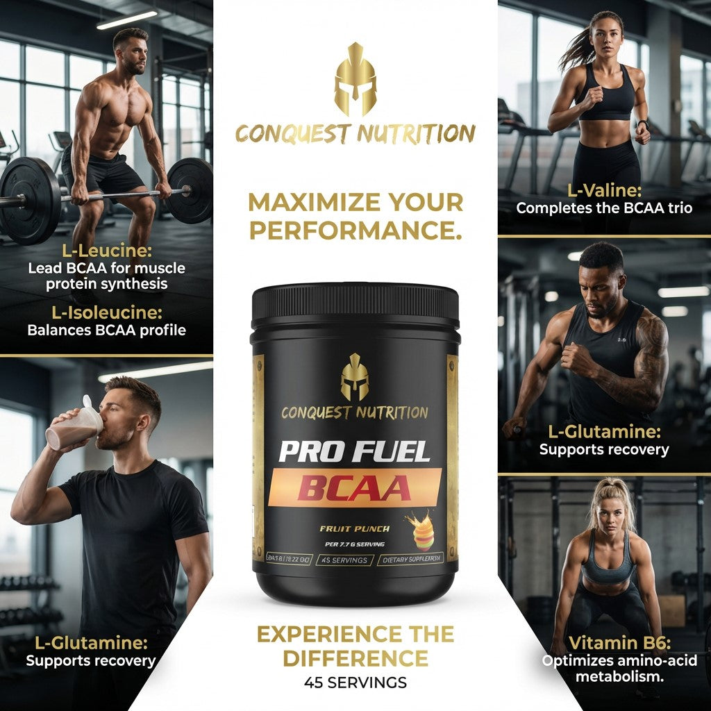 Pro Fuel BCAA Fruit Punch Flavor - 45 Servings for Optimal Performance