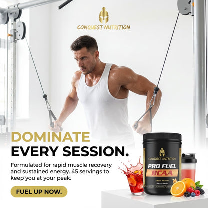 Pro Fuel BCAA Fruit Punch Flavor - 45 Servings for Optimal Performance