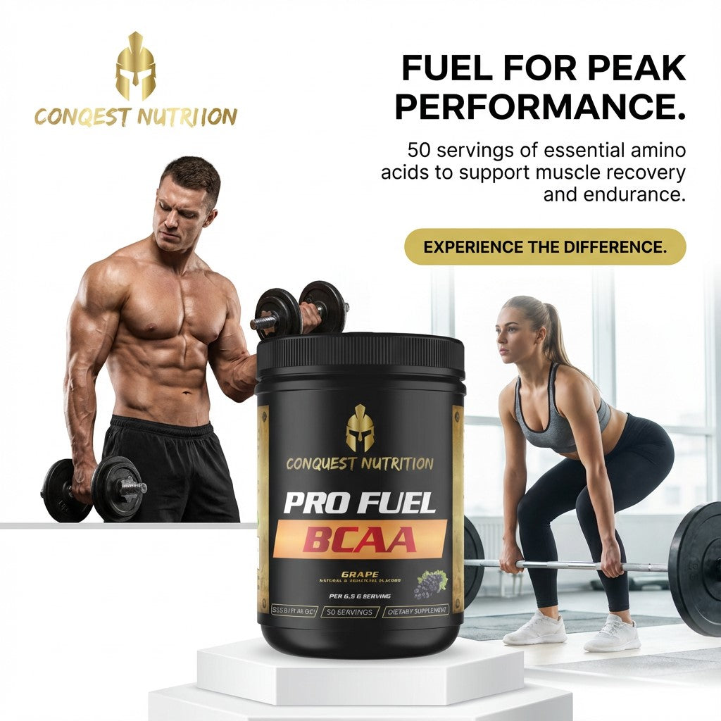 Pro Fuel BCAA Grape Flavor - 50 Servings of Essential Amino Acids