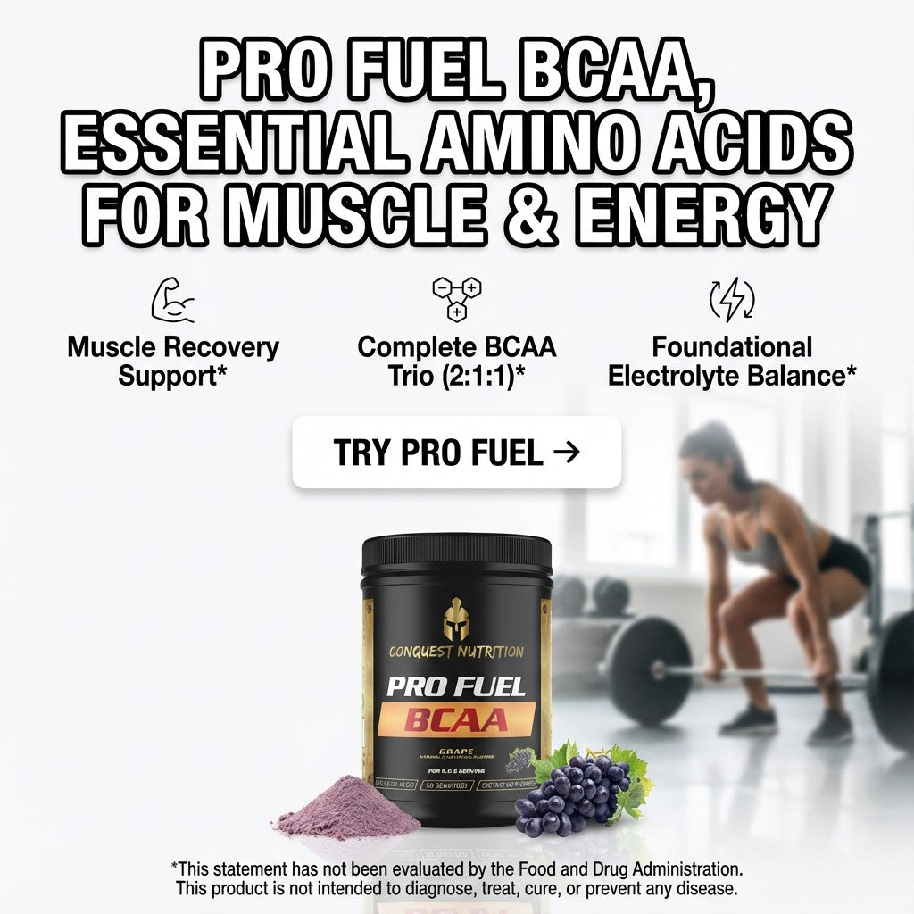 Pro Fuel BCAA Grape Flavor - 50 Servings of Essential Amino Acids
