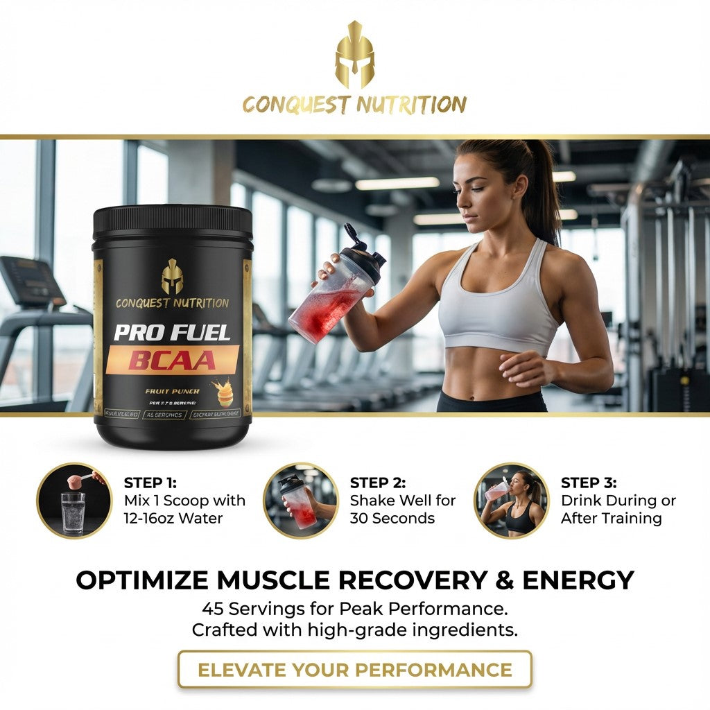 Pro Fuel BCAA Fruit Punch Flavor - 45 Servings for Optimal Performance