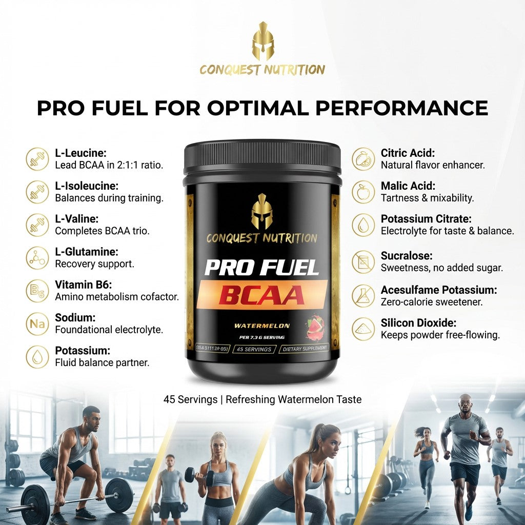 Pro Fuel BCAA Watermelon Flavor - 45 Servings for Optimal Performance