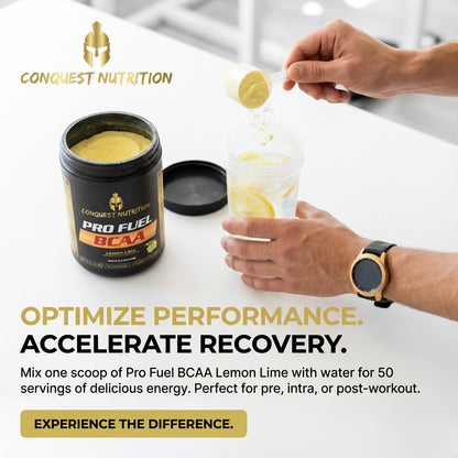 Pro Fuel BCAA Lemon Lime Flavor - 50 Servings of Delicious Energy Boost