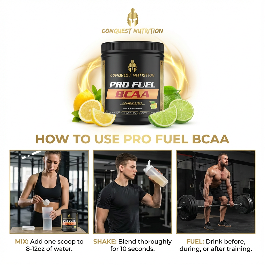 Pro Fuel BCAA Lemon Lime Flavor - 50 Servings of Delicious Energy Boost