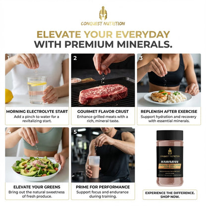 Hawaiian Premium Volcanic Pink Salt 12 oz for Gourmet Cooking and Health Benefits