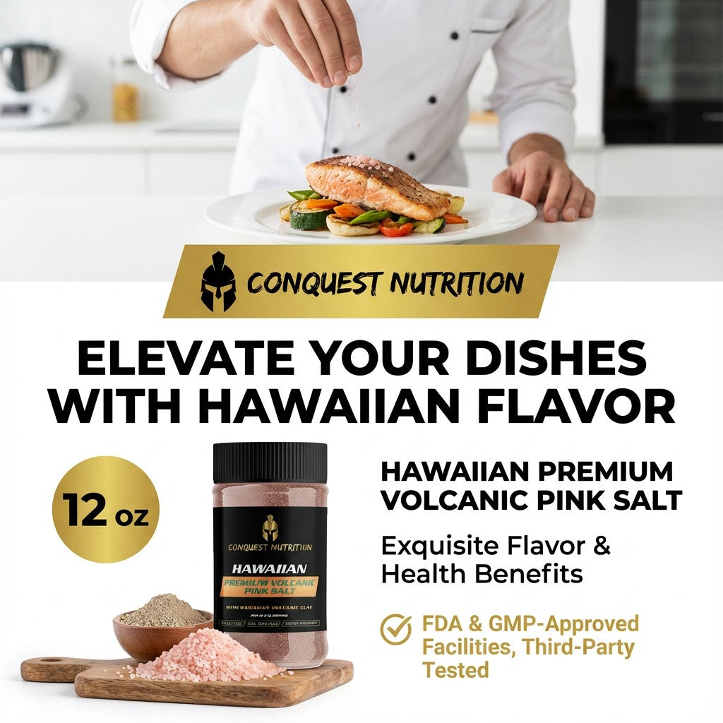 Hawaiian Premium Volcanic Pink Salt 12 oz for Gourmet Cooking and Health Benefits