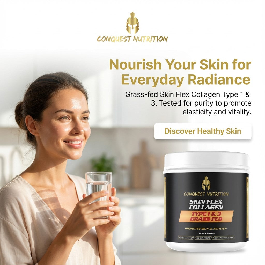 Skin Flex Collagen Type 1 & 3 - Grass Fed, 35 Servings for Healthy Skin