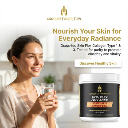 Skin Flex Collagen Type 1 & 3 - Grass Fed, 35 Servings for Healthy Skin