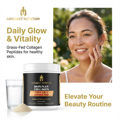 Skin Flex Collagen Type 1 & 3 - Grass Fed, 35 Servings for Healthy Skin