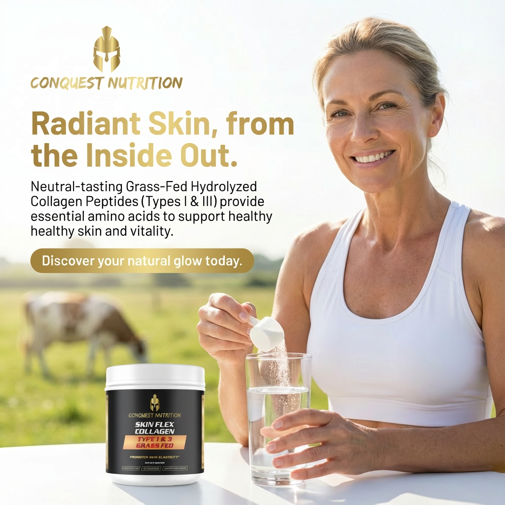 Skin Flex Collagen Type 1 & 3 - Grass Fed, 35 Servings for Healthy Skin