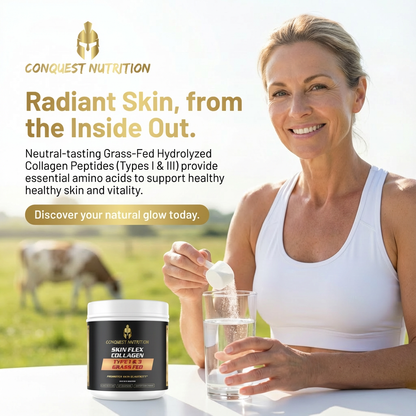 Skin Flex Collagen Type 1 & 3 - Grass Fed, 35 Servings for Healthy Skin