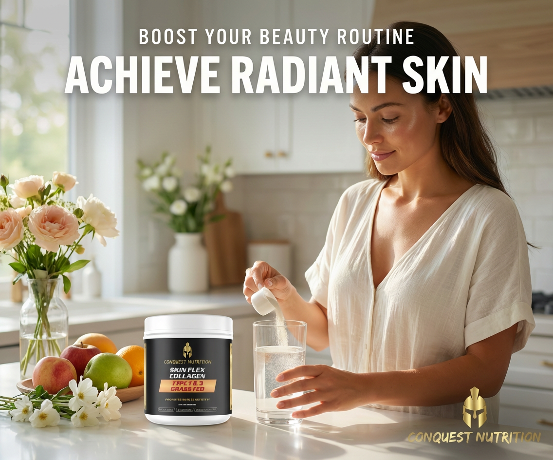 Skin Flex Collagen Type 1 & 3 - Grass Fed, 35 Servings for Healthy Skin
